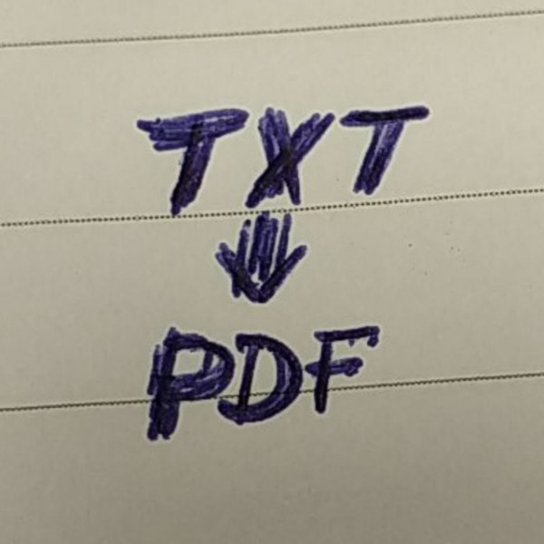Text to PDF (Text2pdf)